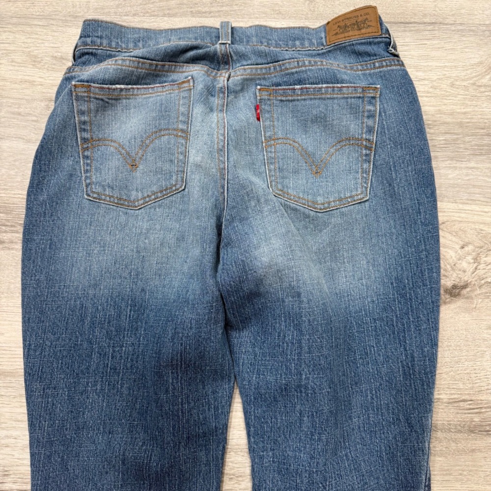 Levis 515 Boot Cut Jeans Womens 8S Medium Wash Denim Mid Rise Blue Pants - Picture 10 of 12